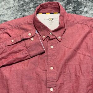 Club Room Button Down Shirt Men Large Red